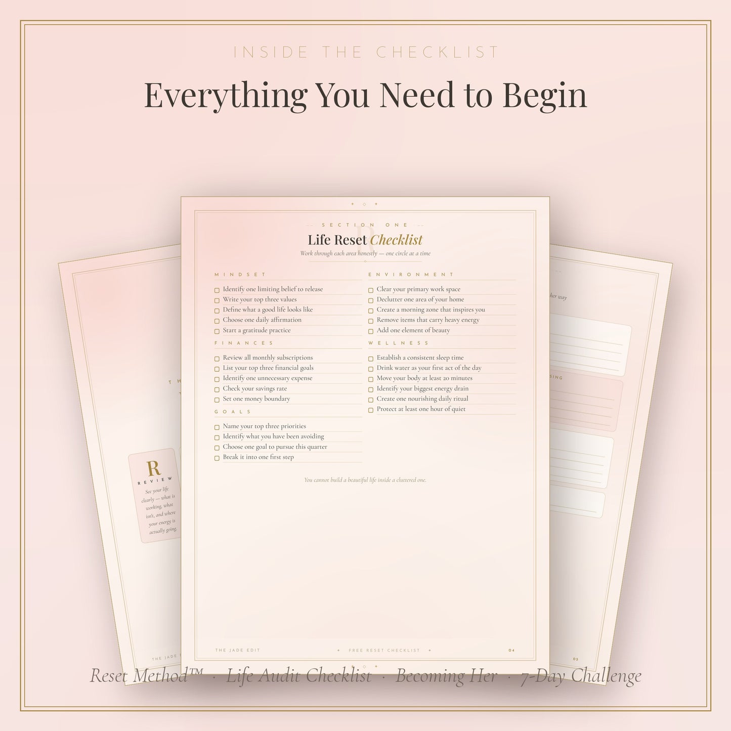 The Jade Edit™ Free Reset Checklist
